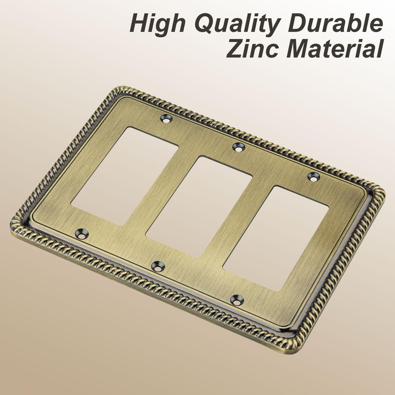 Henne Bery Rope Edge Decorative Wall Plate Switch Plate Outlet