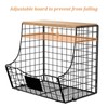 3 Pack Fruit Basket for Kitchen with Wood Lid -
