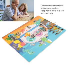 Elderly Fidget Board, Elderly Sensory Board Skills, Sensory Dementia Fidget Toy Improve Cognitive Board