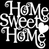 ANGDEST Home Sweet Home (White) (Set of 2) Premium Waterproof