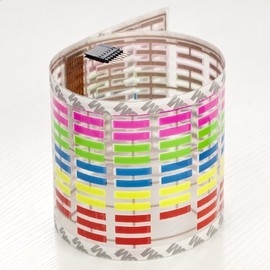 F AND B LED LIGHT Sound Music Beat Activated Car Stickers Equalizer Glow LED Light Audio Voice Rhythm Lamp (18In X 4.5In (45cm X 11cm), Colorful)