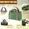 BLIRITEL 14 Inch Wide Mouth Tool Bag, Heavy Duty Canvas