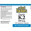 Vitamin K2 100 mcg 120 Vegetarian Capsules