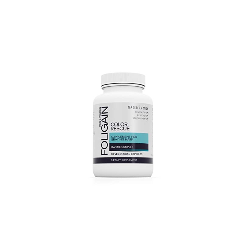 Foligain Suplemento Anti Canas 60 tabs Mejora el aspecto del