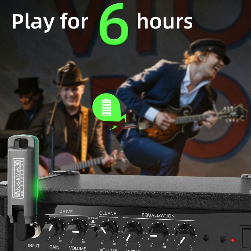 Wireless Guitar System, Westshell 1 Key to Switch Guitar Wireless