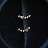 IPEPPY 14K Gold Plated Ear Moon Heart Crawler Earrings Dainty