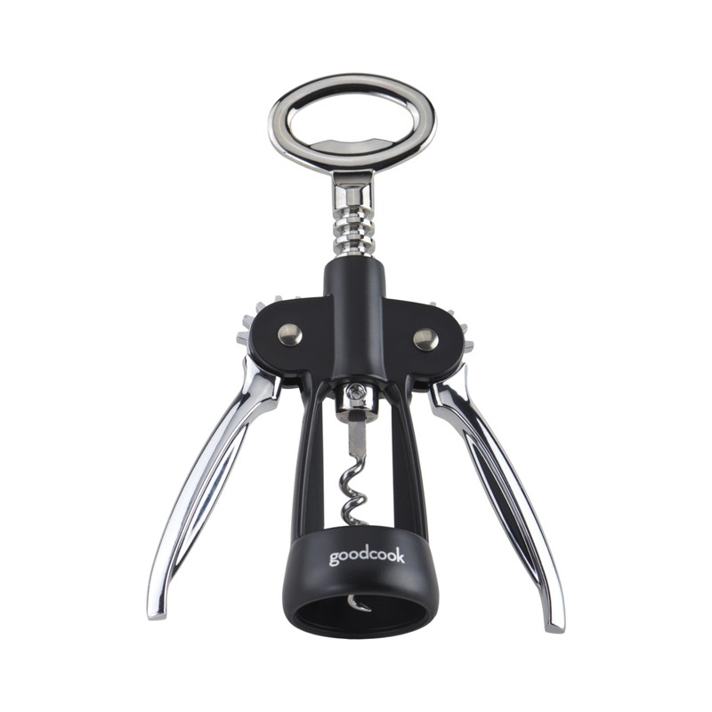 GoodCook Gourmet Deluxe Winged Corkscrew, Stainless Steel Worm, Universal Fit