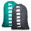 2 Pack Upgrade Extra Large Travel Laundry Bag with Drawstring，24"