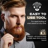 Beardilizer Premium Beard Comb for Men - 100% Natural Black