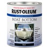 Rust-Oleum 396967​ Marine Flat Boat Bottom Antifouling Paint, Quart, Black