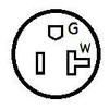 Parkworld 885309A Adapter Cord Locking L5-15 Plug to Household 5-15