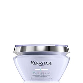 Kérastase Hair Mask for Dry and Bleached Hair, Anti-Hair Breakage and Anti-Split Ends, with Hyaluronic Acid, Masque Cicaextrême, Blonde Absolu, 200 ml
