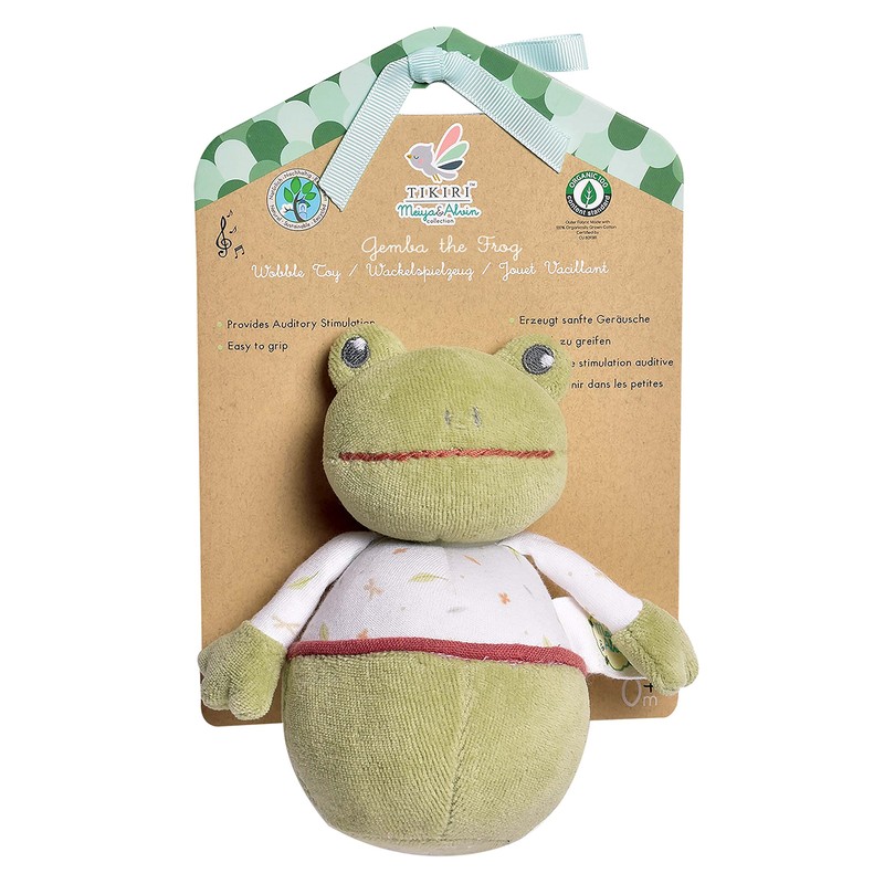 Tikiri 8573233 Frog Gemba Standing Toy for Babies and Children