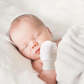 DRESHOW Newborn Baby Mittens Toddler Gloves No Scratches Mittens Cotton Gloves for 0-6 Months, 6 Sets Baby Mittens Mt05-06, Unit size