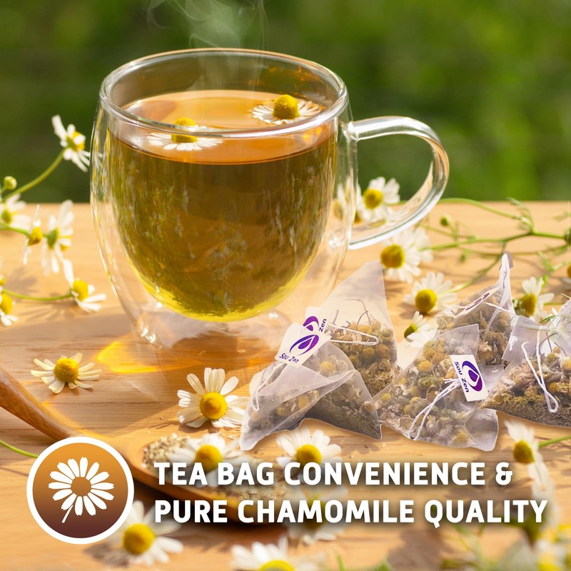 Sou Zen Chamomile Comfort Loose Leaf Chamomile Tea Bags (30