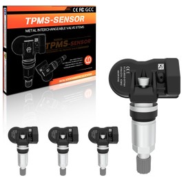 FINDAUTO Tire Sensor, 433MHZ Aluminum Tire Pressure Monitoring System TPMS Sensor Replacement 2014-2022 For Jeep Cherokee 2014-2022 For Ram 1500 2500 3500 68377549AB 68324960AA 4Pack