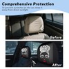 YHAPW 2PCS Headrest Covers for Cars, Soft Elastic Fabric Car