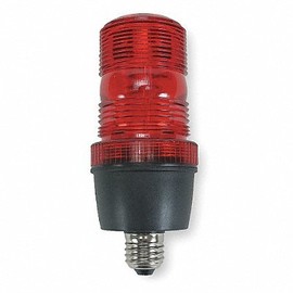 Warning Light, Strobe Tube, Red, 120VAC