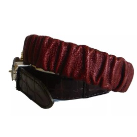 Brighton New Brighton Stretch LE BEAU Leather Belt  Size 32  B60237  NWT