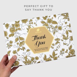 Thank You Tea Gift Set by TEASAYS, Thoughtful Tea Gift with Gratitude Messages, 30 Premium Whole Leaf Tea Bags, A Thank-You Gift for Friends, Supervisors, Mentors, Coworkers, Nurses and Teams