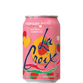 La Croix Sparkling Water, Strawberry Peach, 12 Fl Oz (Pack of 8)