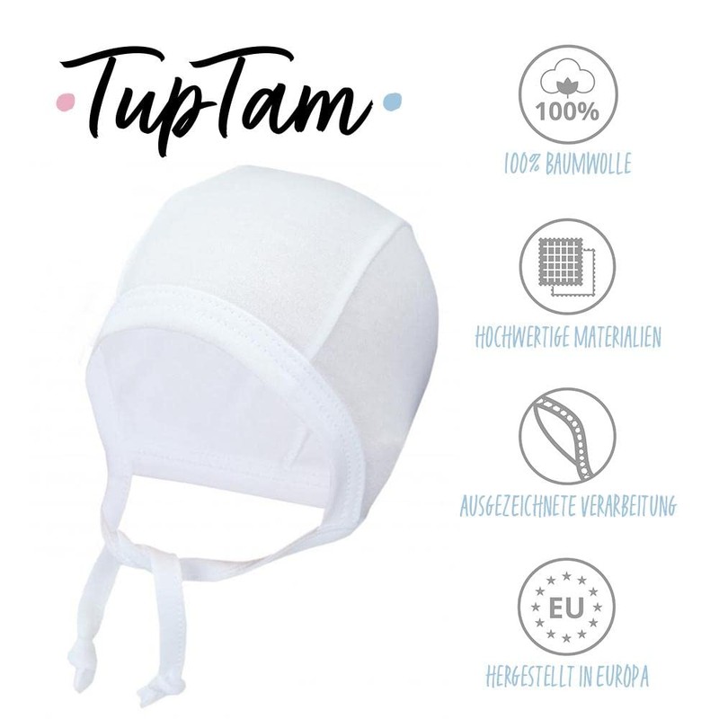 TupTam Unisex Baby First Hat for Tying Pack of 2,