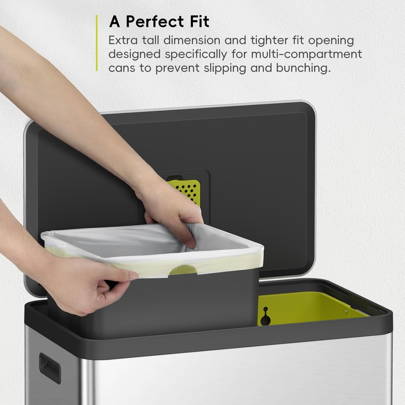 EKO Easy-Dispense Roll 80 Count Extra-Strong Drawstring Tall Kitchen Trash