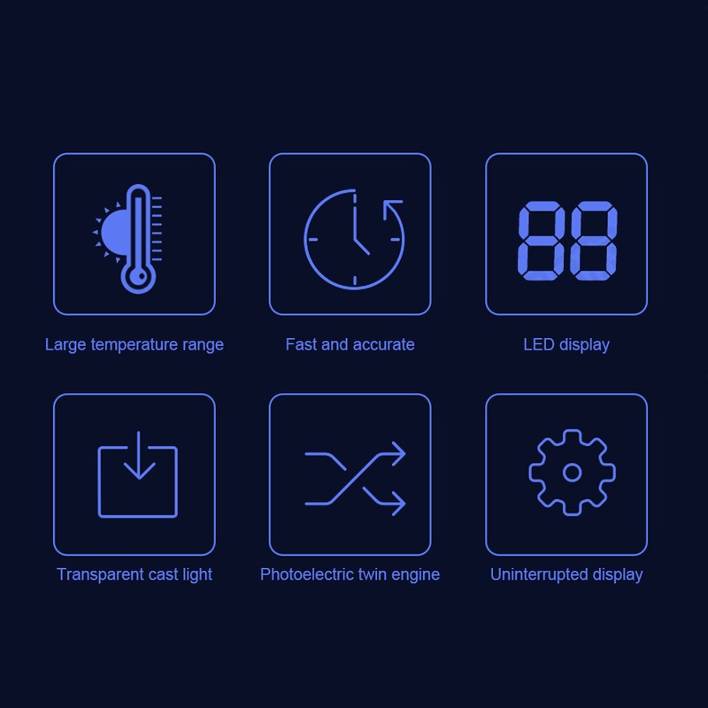 Solar Digital Dispaly LED Temperature Measurement Fish Tank Aquarium Thermometer