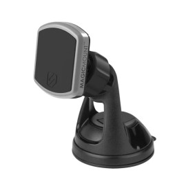 Scosche MagicMount Pro Magnetic Phone Mount with Suction Cup 1 Pack Black Silver