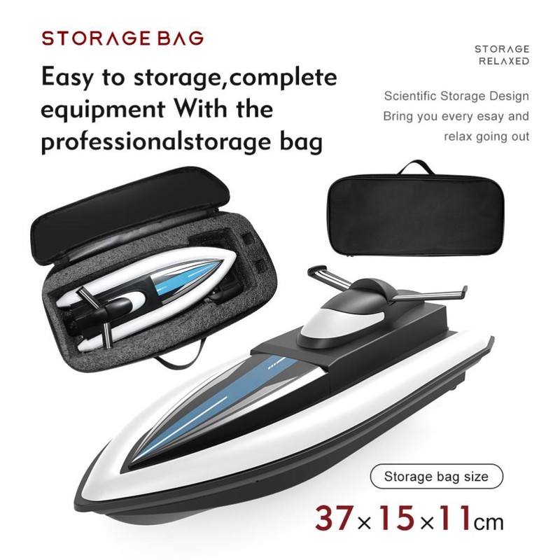 Waterproof 2.4G Kids Remote Control Speedboat 4 Channels High Speed