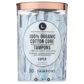 L. Organic Cotton Tampons - Super, 30 ct