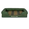The Dog’s Bed Replacement Outer Cover, Oxford Fabric, Green Tartan,