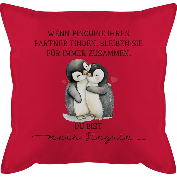 Shirtracer Cushion 50 x 50 cm - When Penguins Find