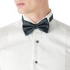 DonDon Men's Handmade Silk Look Bow Tie 12 x 6