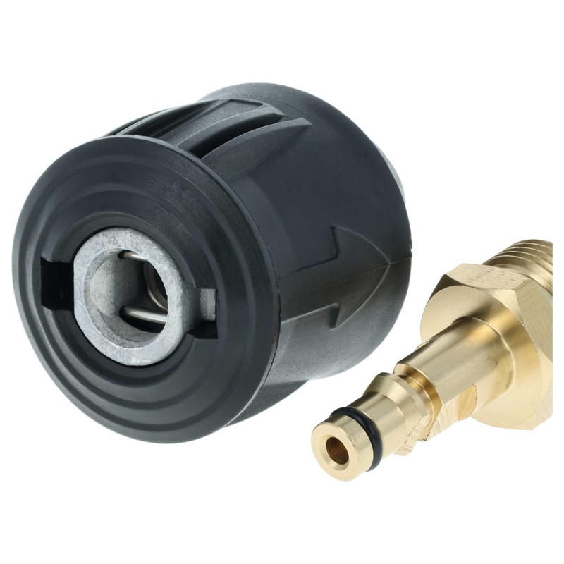 vhbw 2-Piece Adaptor Set to M22 Thread Compatible with Kärcher