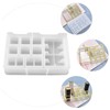 NUOBESTY Epoxy Resin Molds DIY Lipstick Storage Box Silicone Mold