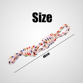 NyxSeat 1 Stück Hundespielzeugseil, 40 cm Hundespielzeugseil, Langlebiges Hundespielzeug, Hundekauspielzeugseil, Hundezahnreinigungsseil, Geeignet Für Kleine Hunde Und Mittelgroße Hunde