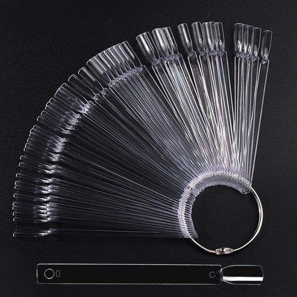 luoshaPUCY Pack of 50 Nail Art Tips Ring Stick, Nail