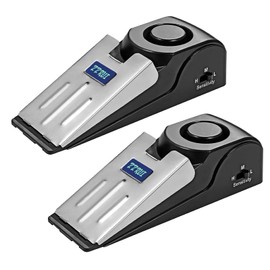 ZZRUI Upgraded Door Stopper Security Alarm,Portable 120 Loud Entrance Alert Door Stop Alarm for Travel Home Apartment House(2 Pack)