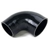 Squirrelly 3.0" to 2.5" Inch Elbow Black Silicone Coupler 3