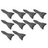 10Pcs Carbon Fiber Style Universal Car Rear Roof Shark Fins