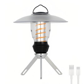 Lancoon Outdoor Retro Camping Licht mit Stufenlos Dimmen Wiederaufladbare LED Taschenlampe 3 Lichtmodi Zelt Laterne Haken Einfach zu Tragen für Angeln Wandern Notfall