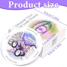 NHQZ Tarot Cards, Tarot Cards for Beginners, Uncover Your Past Lives Oracle, Witch Tarot, Oracle Cards, Tarot for Beginners, 87 Sheets, for Beginners, d'Alene to