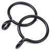 Curtain Rings with Eyelet - 1.7" Metal Ring for Curtain
