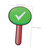 KICHOUSE 2Pcs Handheld Voting Paddle Classroom Voting Board Design for