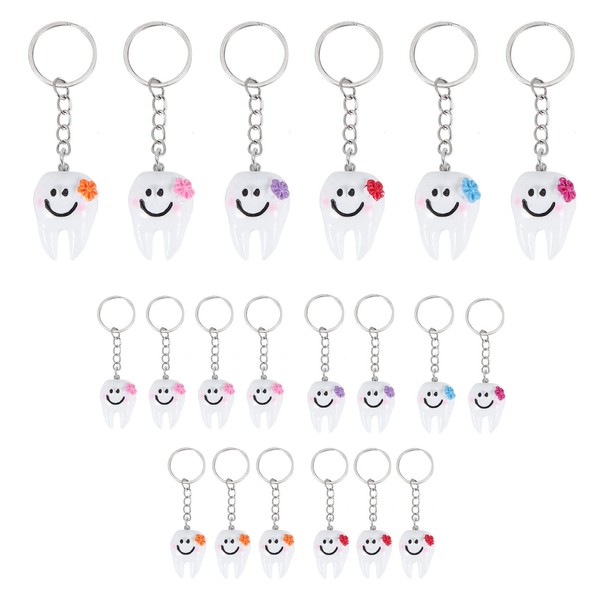 Taglia 20 Pieces Keychains Key Chain Hanging Tooth Gift Cute,