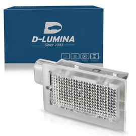 D-Lumina LED Trunk Cargo Area Light Lamp Assembly for 2005-2014 Fo-rd Mustang Gen5, Edge Explorer Fusion Crown Victoria, Powered by 18-SMD 6000K Super Bright Xenon White Cargo Lights, Pack of 2