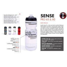 Zefal Sense Pro 65 Drink Bottle, Green, Black, 22.0 fl oz (650 ml), 1453 White (green/black)