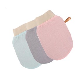 AYOCULTURE Dual-Sided Exfoliating Glove for Smooth Skin - Natural Fibers, One Size Fits Most - Standard 3 pcs
