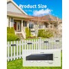 Solar Fence Lights Outdoor 12 Pack Upgraded High Brightness 3